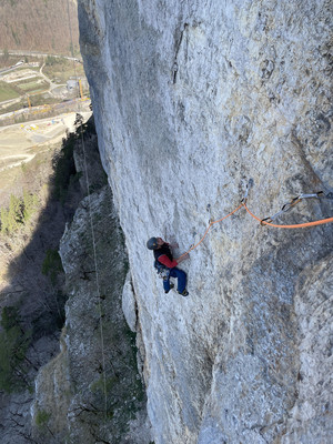 Patrick dans L2 de "Via Dolomiti" Patrick dans L2 de "Via Dolomiti"