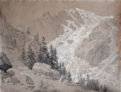 Glacier de la Brenva par Jean Antoine Linck Glacier de la Brenva par Jean Antoine Linck