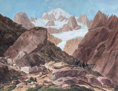 Mont Blanc vu du Val Veny par J.A. Linck Mont Blanc vu du Val Veny par J.A. Linck