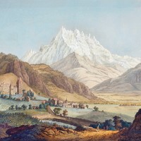 Aigle et les Dents du midi, par J.A. Linck (variante)