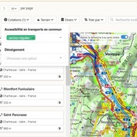 Points d'accès accessibles en transports en commun