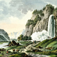 Cascade de Pissevache par J.A. Linck