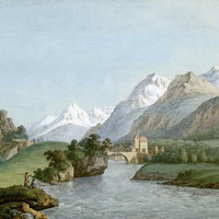 Le Rhône à St Maurice, Cîme de l'Est, variante, par J.A. Linck