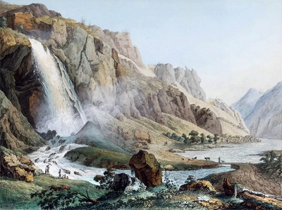 Cascade de Pissevache, variante, par J.A. Linck Cascade de Pissevache, variante, par J.A. Linck
