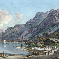 Flüelen par Lafond en 1797