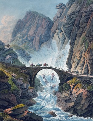 Pont du Diable en 1797 par Lafond Pont du Diable en 1797 par Lafond