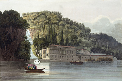 Villa Pliniana et sa cascade par G. Lory Villa Pliniana et sa cascade par G. Lory