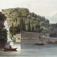 Villa Pliniana et sa cascade par G. Lory