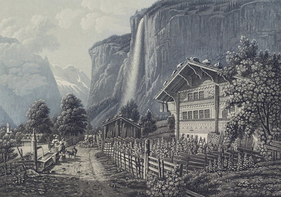 Lauterbrunnen par Gabriel Lory fils Lauterbrunnen par Gabriel Lory fils