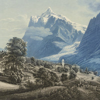 Grindelwald et Wetterhorn par G. Lory fils