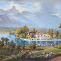 Stockhorn, lac de Thoune, par Gabriel Lory fils