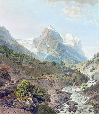 Wetterhorn vu de Rosenlaui par Lafond Wetterhorn vu de Rosenlaui par Lafond