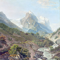 Wetterhorn vu de Rosenlaui par Simon Daniel Lafond 