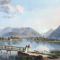 Thoune, Blümlisalp, en 1794, par Lafond