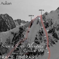 Variante descente - Couloir NW