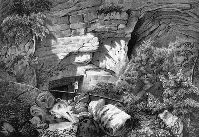 Grottes de Sassenage vers 1835-1839 par Victor Cassien Grottes de Sassenage vers 1835-1839 par Victor Cassien