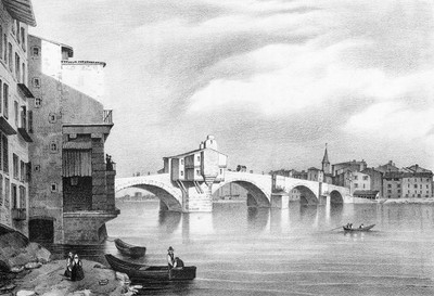 L'Isère à Romans vers 1835-1839 par Victor Cassien L'Isère à Romans vers 1835-1839 par Victor Cassien