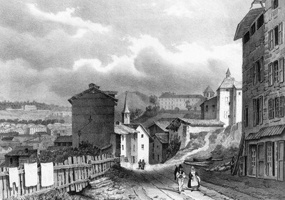 Voiron vers 1835-1839 par Victor Cassien Voiron vers 1835-1839 par Victor Cassien