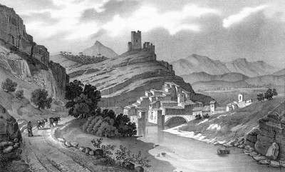 Pontaix et la Drôme vers 1835-1839 par Victor Cassien Pontaix et la Drôme vers 1835-1839 par Victor Cassien