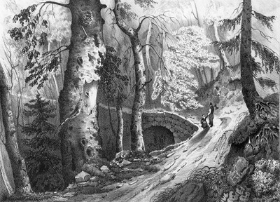 Route de la Grande Chartreuse vers 1835-1839 par Victor Cassien Route de la Grande Chartreuse vers 1835-1839 par Victor Cassien