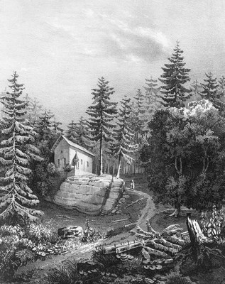 Chapelle de Saint Bruno vers 1835-1839 par Victor Cassien Chapelle de Saint Bruno vers 1835-1839 par Victor Cassien