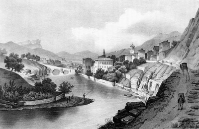 Saillans et la Drôme vers 1835-1839 par Victor Cassien Saillans et la Drôme vers 1835-1839 par Victor Cassien