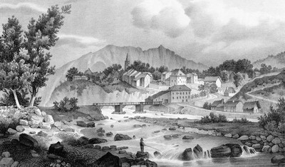 Ancien Savines vers 1835-1839 par Victor Cassien Ancien Savines vers 1835-1839 par Victor Cassien