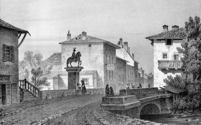 Pontcharra vers 1835-1839 par Alexandre Debelle Pontcharra vers 1835-1839 par Alexandre Debelle