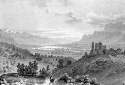 Chateau Bayard vers 1835-1839 par Alexandre Debelle Chateau Bayard vers 1835-1839 par Alexandre Debelle