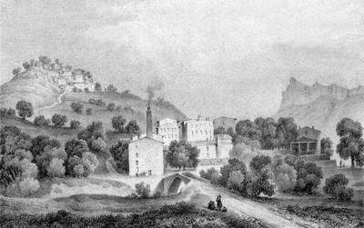 Mirabel, Blâcons et la vallée de la Drôme, Roche courbe au fond, vers 1835-1839 par Alexandre Debelle Mirabel, Blâcons et la vallée de la Drôme, Roche courbe au fond, vers 1835-1839 par Alexandre Debelle