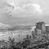 Le Rhône à Tain et Tournon vers 1835-1839 par Victor Cassien