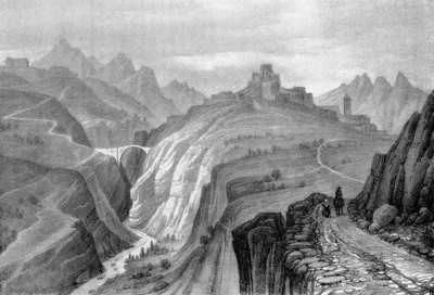 Briançon vers 1835-1839 par Alexandre Debelle Briançon vers 1835-1839 par Alexandre Debelle