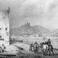Le Rhône à Vienne vers 1835-1839 par Victor Cassien