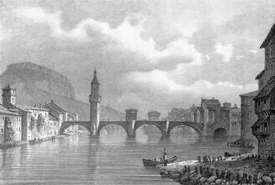 Grenoble vers 1835-1839 par Alexandre Debelle Grenoble vers 1835-1839 par Alexandre Debelle