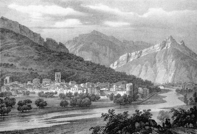 Buis les Baronnies vers 1835-1839 par Alexandre Debelle Buis les Baronnies vers 1835-1839 par Alexandre Debelle