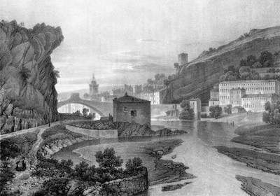 Nyons et l'Eygues vers 1835-1839 par Alexandre Debelle Nyons et l'Eygues vers 1835-1839 par Alexandre Debelle