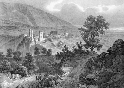Route de Saint-Marcellin à Beauvoir vers 1835-1839 par Alexandre Debelle Route de Saint-Marcellin à Beauvoir vers 1835-1839 par Alexandre Debelle