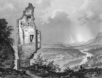 L'Isère vue du Château de Beauvoir vers 1835-1839 par Alexandre Debelle L'Isère vue du Château de Beauvoir vers 1835-1839 par Alexandre Debelle