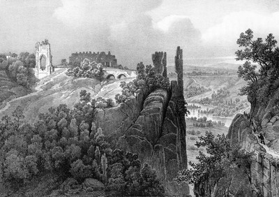 Château de Beauvoir vers 1835-1839 par Alexandre Debelle Château de Beauvoir vers 1835-1839 par Alexandre Debelle