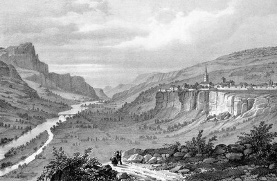 La Durance à Embrun vers 1835-1839 par Alexandre Debelle La Durance à Embrun vers 1835-1839 par Alexandre Debelle