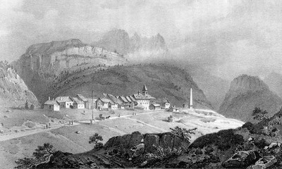 Montgenèvre vers 1835-1839 par Victor Cassien Montgenèvre vers 1835-1839 par Victor Cassien