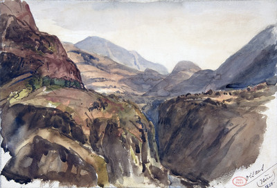 Gorges de la Romanche par Paul Huet