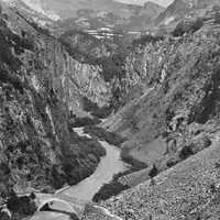 Pont sur La Romanche en 1900 par le TCF
