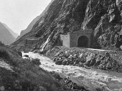 La Romanche et les tunnels de Malaval en 1900 par le TCF