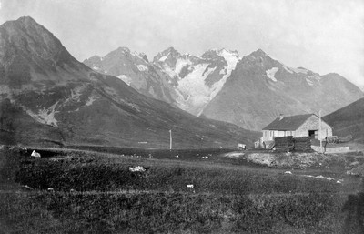 La Meije vue du Lautaret, XIXe La Meije vue du Lautaret, XIXe