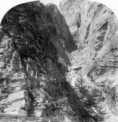 Passage de la Gemmi, par Gabler en 1885 Passage de la Gemmi, par Gabler en 1885