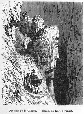 Chemin de la Gemmi en 1865 (GRV) Chemin de la Gemmi en 1865 (GRV)