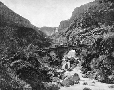 Cascades de Tlemcem par Neurdein