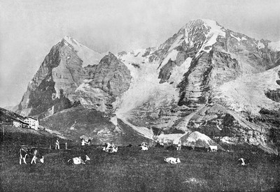 Eiger et Mönch en 1900 par Neurdein
