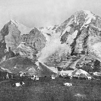 Eiger et Mönch en 1900 par Neurdein
